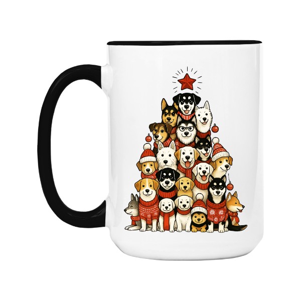 Vánoční stromek z pejsků