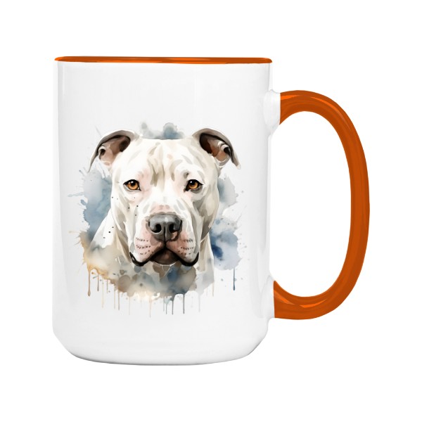 Hrnek velký barevný s potiskem Argentinská doga 2