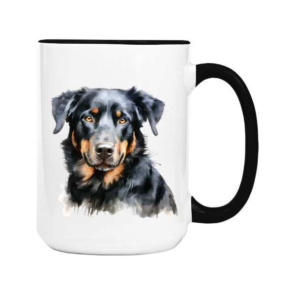 Hrnek velký barevný s potiskem Beauceron