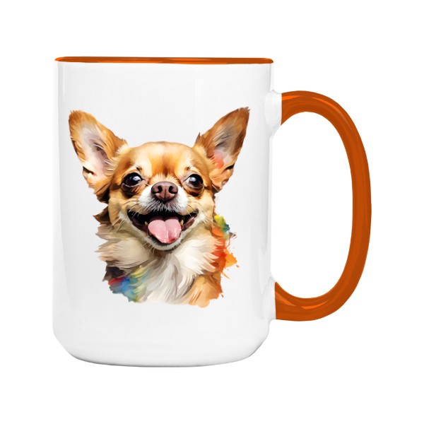 Hrnek velký barevný s potiskem Čivava 2