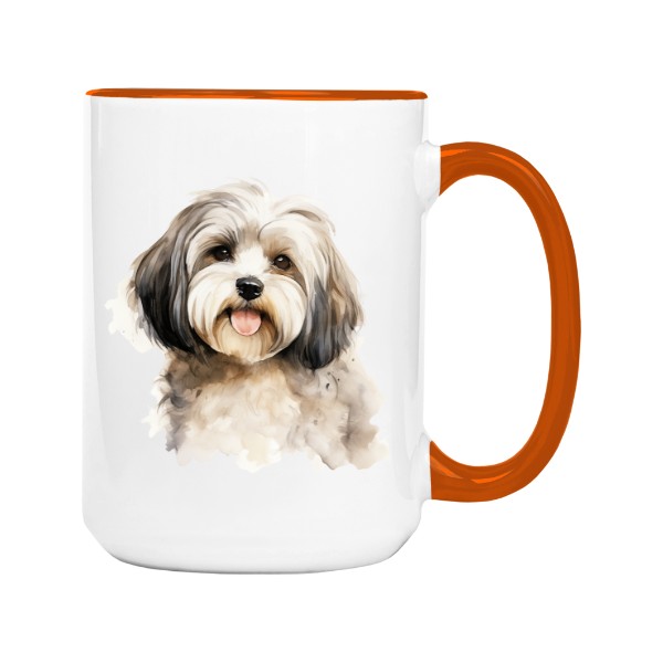 Hrnek velký barevný s potiskem Havanský psík 2