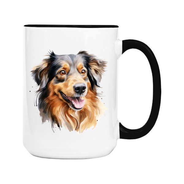 Hrnek velký barevný s potiskem Hovawart 2