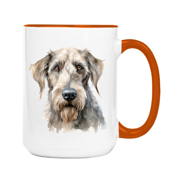 Hrnek velký barevný s potiskem Irský vlkodav 3