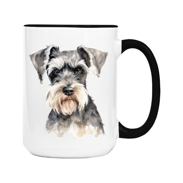 Hrnek velký barevný s potiskem Knírač malý 2