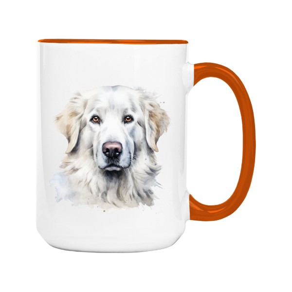 Hrnek velký barevný s potiskem Kuvasz