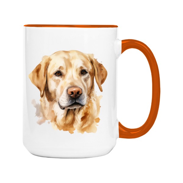 Hrnek velký barevný s potiskem Labrador 2