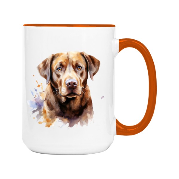 Hrnek velký barevný s potiskem Labrador 3