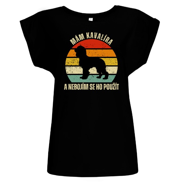 Tričko s potiskem Mám Kavalíra a nebojím se ho použít