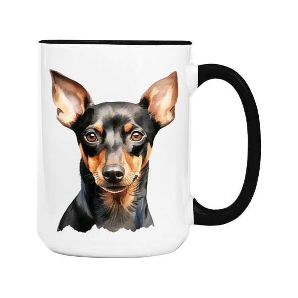 Hrnek velký barevný s potiskem Manchester teriér 2