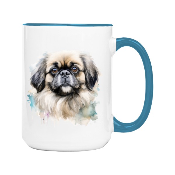 Hrnek velký barevný s potiskem Pekingský palácový psík 2