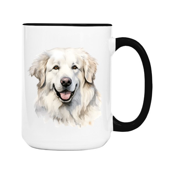 Hrnek velký barevný s potiskem Pyrenejský horský pes 2