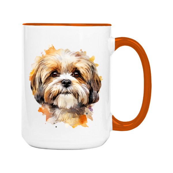 Hrnek velký barevný s potiskem Shih-Tzu 2