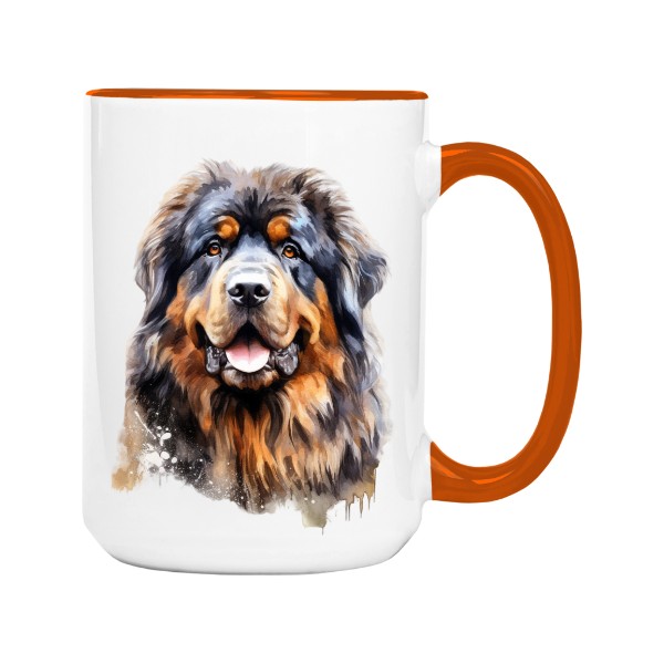 Hrnek velký barevný s potiskem Tibetská doga 2