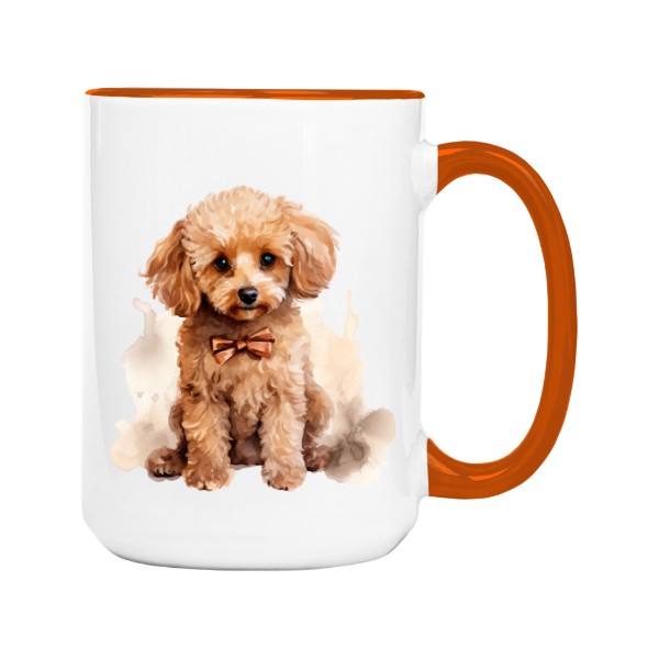 Hrnek velký barevný s potiskem Toy pudl