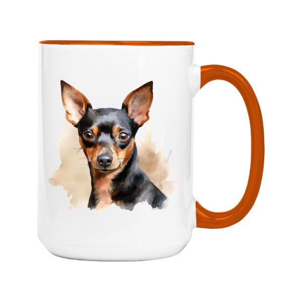 Hrnek velký barevný s potiskem Trpasličí pinč